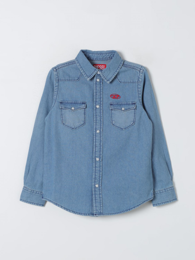 Diesel Shirt  Kids Colour Gnawed Blue