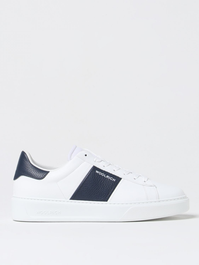 Woolrich Leather Trainers In White