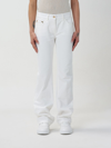 Palm Angels Basic Monogram Jeans In White