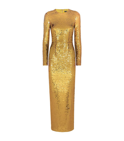 Dolce & Gabbana Sequin-embellished Gown In Multi