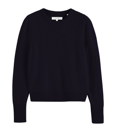 Chinti & Parker Cashmere Cropped Sweater In Blue