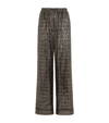 DOLCE & GABBANA SEQUINNED WIDE-LEG TROUSERS