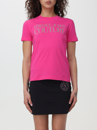 Versace Jeans Couture T-shirt  Woman Color Fuchsia In Fuchsia