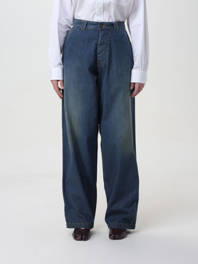 Maison Margiela Jeans  Woman Colour Blue