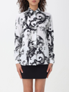Versace Jeans Couture Watercolour Baroque Shirt In White