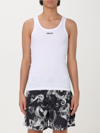 Versace White Logo Tank Top In White