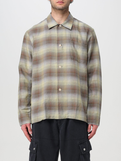 Our Legacy Box Checked Linen-blend Shirt In Multicolor