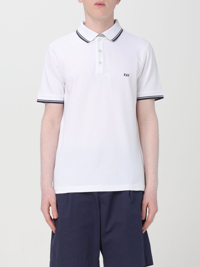 FAY POLO SHIRT FAY MEN COLOR WHITE,F30813001