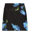 DOLCE & GABBANA FLORAL QUILTED MINI SKIRT