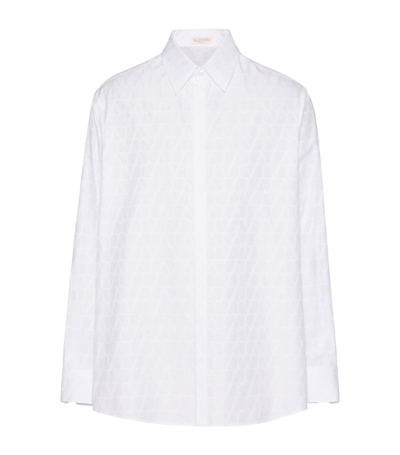 Valentino Cotton Logo Shirt In White