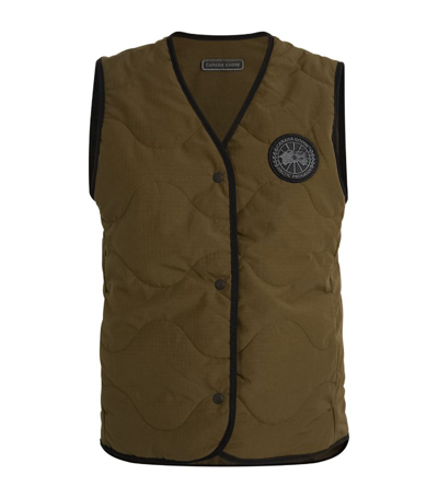 Canada Goose Annex Liner Sleeveless Jacket In 49 - Military Green