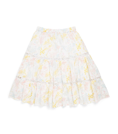 Ermanno Scervino Junior Kids' Floral Midi Skirt (4-14 Years) In Multi