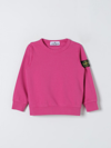 Stone Island Sweater  Junior Kids Color Fuchsia In Red