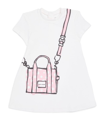 Marc Jacobs Tote Bag T-shirt Dress (3-18 Months) In Ivory