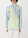 Etro Men's Pegasus Shirt In Green