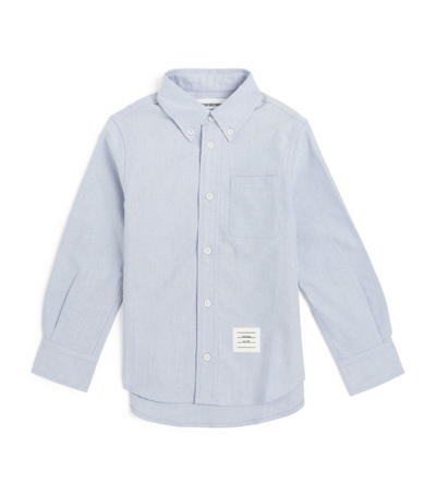 Thom Browne Kids' Classic Oxford Shirt (2-12 Years) In Blue