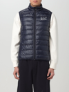 Ea7 Packable Core Identity Gilet In Blue