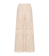 VALENTINO GUIPURE LACE CROPPED TROUSERS