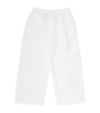 ERMANNO SCERVINO JUNIOR LINEN-COTTON EMBROIDERED TROUSERS (4-14 YEARS)