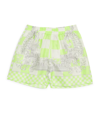 YOUNG VERSACE SILK BAROQUE PRINT SHORTS (6-36 MONTHS)