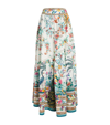 CAMILLA COTTON PLUMES AND PARTERRES MAXI SKIRT