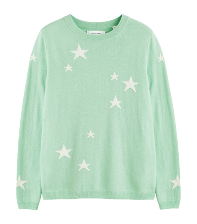 Chinti & Parker Wool-cashmere Star Sweater In Green