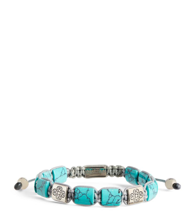 Nialaya Jewelry Turquoise Dorje Flatbead Bracelet In Blue