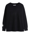 CHINTI & PARKER WOOL-CASHMERE STAR SLOUCHY SWEATER