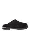 OFF-WHITE SUEDE CLOGS