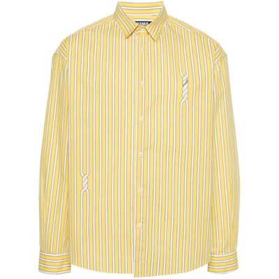 Jacquemus Shirts In Yellow/white