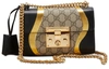 GUCCI Padlock GG Supreme Canvas and Leather Shoulder Bag,432182 D8TAG 8752