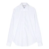 Mazzarelli Poplin Long-sleeved Shirt In White