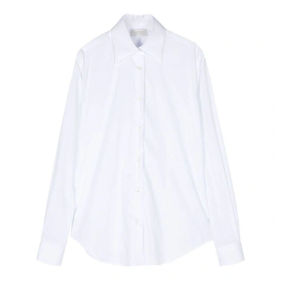 Mazzarelli Poplin Long-sleeved Shirt In White