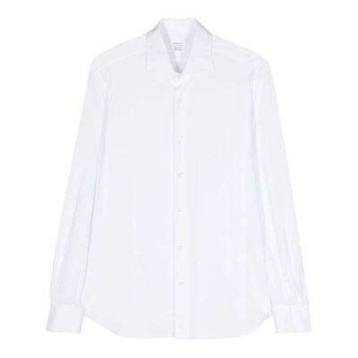 Mazzarelli Long-sleeve Cotton Shirt In White
