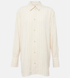 Totême Toteme Striped Cotton Shirt In White