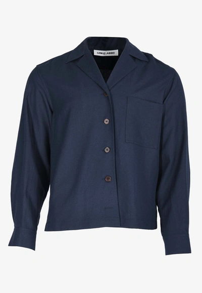 Low Classic Classic Long-sleeved Shirt In Navy