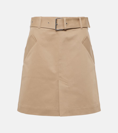 TOTÊME BELTED COTTON MINISKIRT