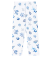 Monnalisa Printed Cotton-blend Jersey Leggings In Multicoloured