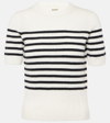 KHAITE LUPHIA STRIPED CASHMERE SWEATER