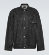 Sacai Contrast-stitching Denim Jacket In Black