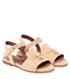 LORO PIANA EMBELLISHED SUEDE SANDALS
