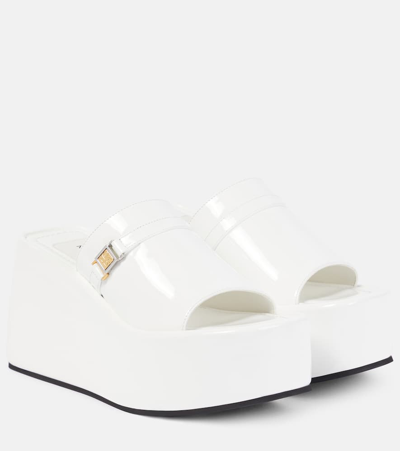 Nodaleto Bulla Yelena Leather Platform Slides In White