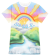 Stella Mccartney Printed Cotton Jersey T-shirt Dress In Multicolor