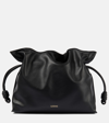 Loewe Flamenco Medium Clutch Bag In Napa Leather In Black