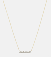 STONE AND STRAND HEY MAMA 10KT GOLD NECKLACE WITH DIAMONDS