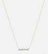 Stone And Strand Hey Mama 10kt Gold Necklace With Diamonds In Gold