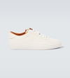 MONCLER TRAILGRIP LEATHER SNEAKERS
