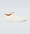 Moncler Monclub Classic Sneakers Crafted With White Smooth Leather In White