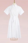 DIANE VON FURSTENBERG COTTON SHIRT DRESS,10364DVF/WHITE