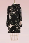 VALENTINO PANTHER SILK DRESS,VAD57 3AF/EQ9